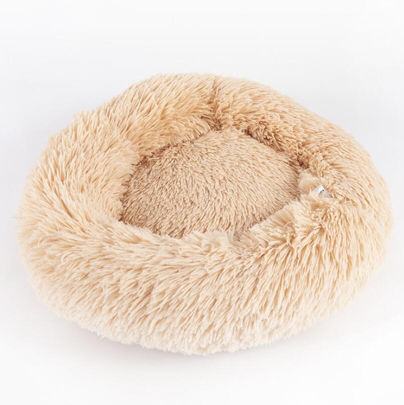 CozyNest Plush Round Pet Bed – Perfect for Small Dogs & Cats