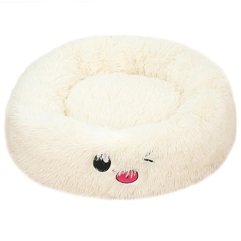 CozyNest Plush Round Pet Bed – Perfect for Small Dogs & Cats