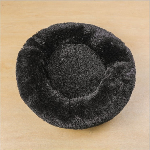 CozyNest Plush Round Pet Bed – Perfect for Small Dogs & Cats