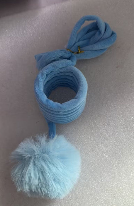 Interactive Cat Toy with Suction Cup & Spring Rabbit Hair Ball