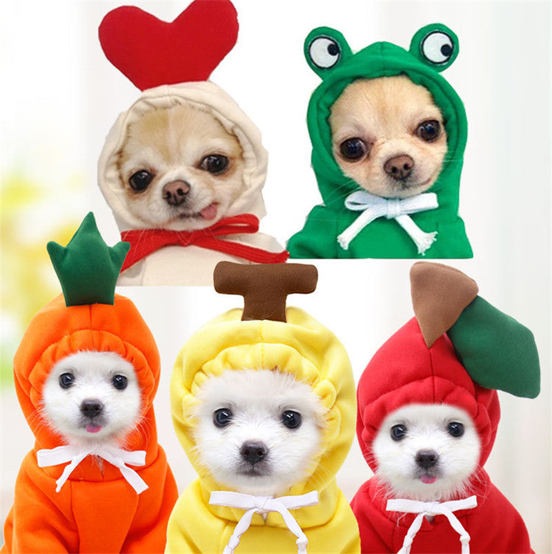 Cozy Fruit Hoodie – Warm Fleece Outfit for Small Dogs & Cats ❤️❤️Triple the Joy – Buy 1, Get 2 Free! 🎁🐾 Limited Time for Your Furry Friend!❤️❤️